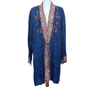 Carole Little vintage 90s kimono, bohemian, gypsy style, festival, art to wear
